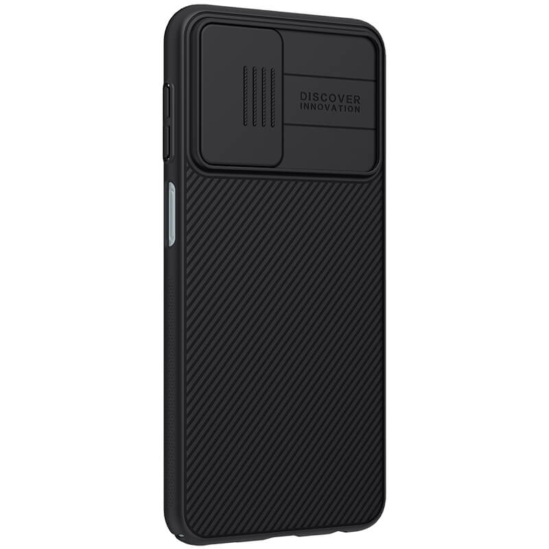 Купить Карбоновая накладка Nillkin Camshield (шторка на камеру) для Samsung Galaxy M23 5G / F23 Черный / Black на onecase.com.ua