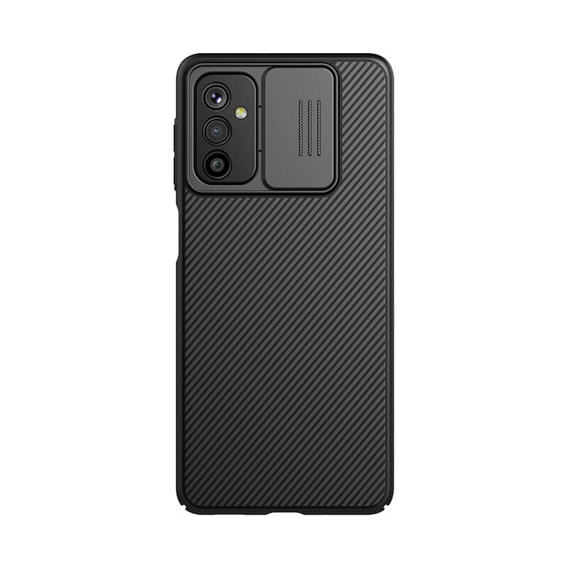 Карбоновая накладка Nillkin Camshield (шторка на камеру) для Samsung Galaxy M52 (Черный / Black)