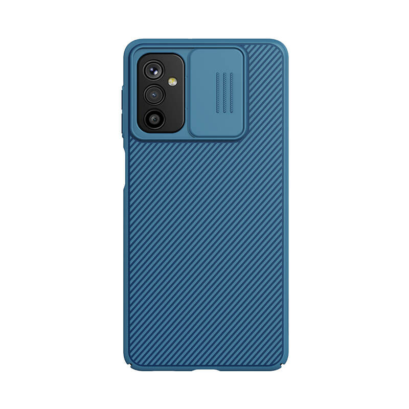 Карбонова накладка Nillkin Camshield (зі шторкою для камери) для Samsung Galaxy M52 (Синій / Blue)