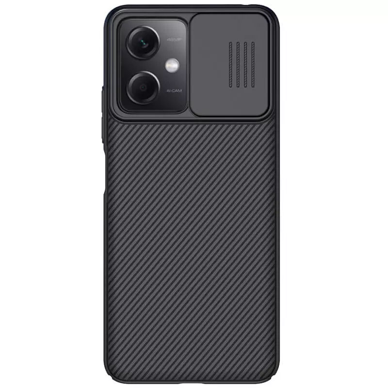 Карбоновая накладка Nillkin Camshield (шторка на камеру) для Xiaomi Redmi Note 11 (Global) (Черный / Black)