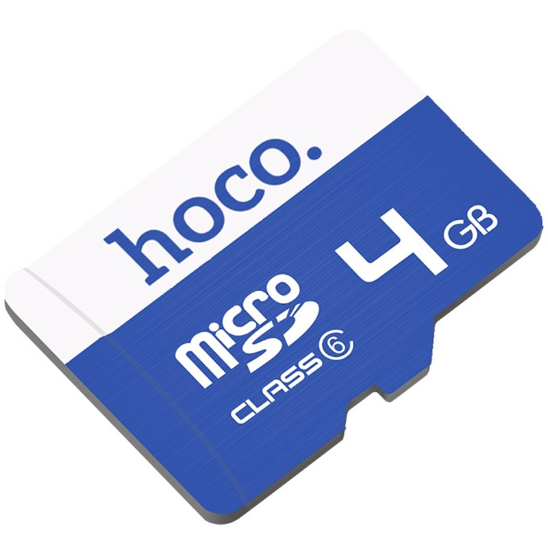 Карта памяти Hoco microSDHC 4GB TF high speed Card Class 10 (Синий)