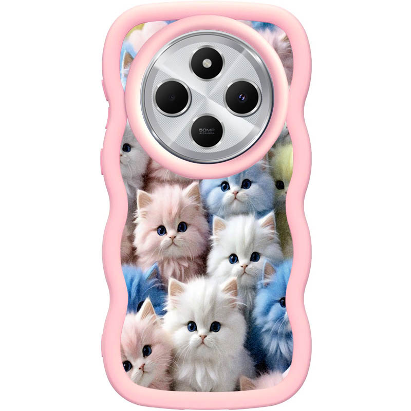 Чохол TPU Cloudy Pictures для Xiaomi Redmi 14C / Poco C75 (Kittens)