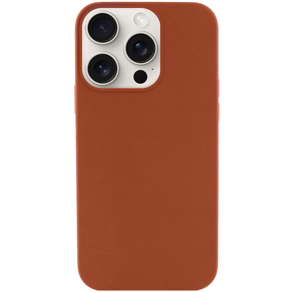 Чехол Silicone Case Full Protective (AA) NO LOGO для Apple iPhone 15 Pro (6.1") (Коричневый / Brown)