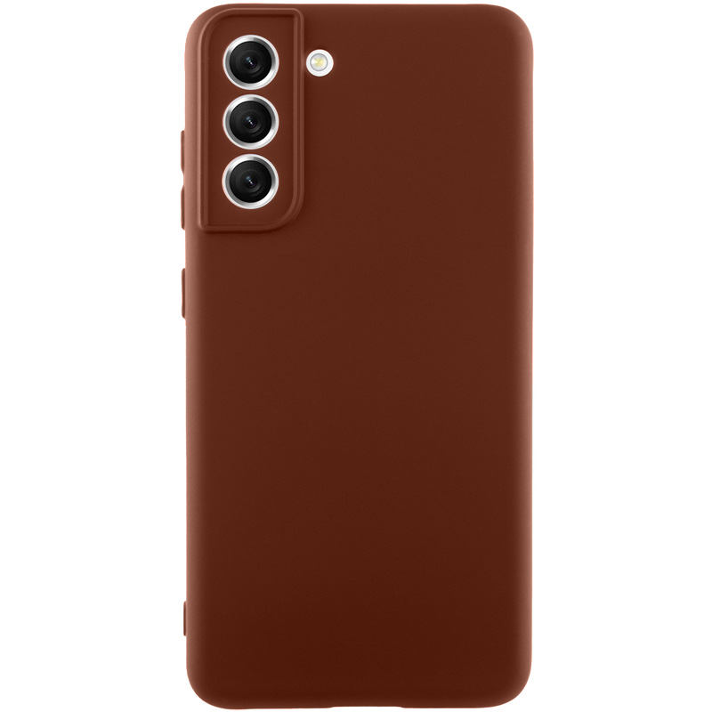 Чохол Silicone Cover Lakshmi Full Camera (AA) для Samsung Galaxy S22 (Коричневий / Brown)