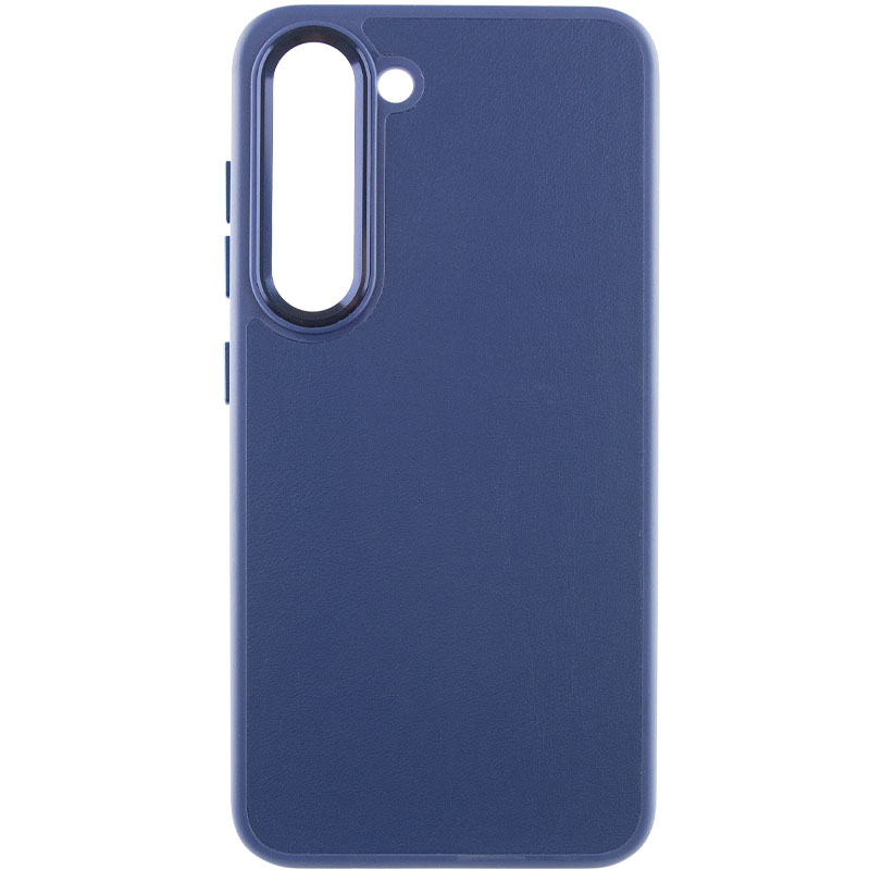 Кожаный чехол Bonbon Leather Metal Style для Samsung Galaxy S23 (Синий / Navy blue)