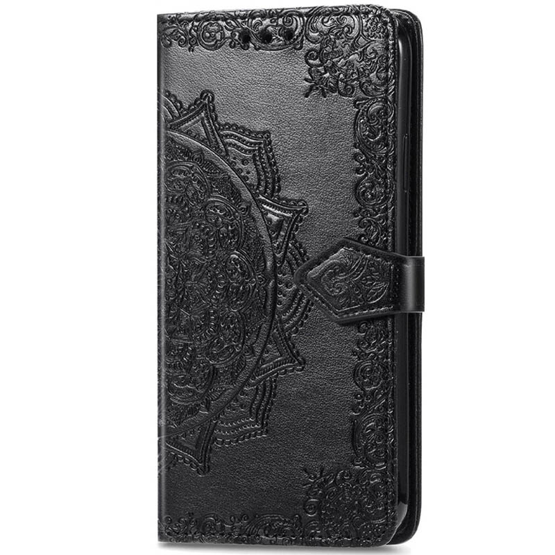 Кожаный чехол-книжка Art Case с визитницей для Motorola Moto G24 / G04 / E14 (Черный)