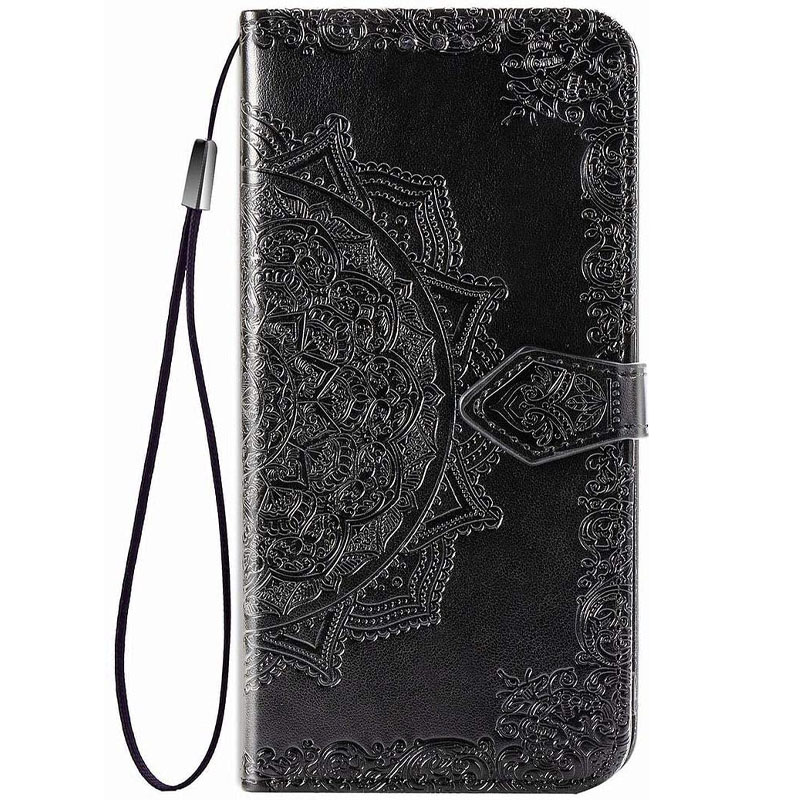 Кожаный чехол (книжка) Art Case с визитницей для Oppo A53 / A32 / A33 (Черный)