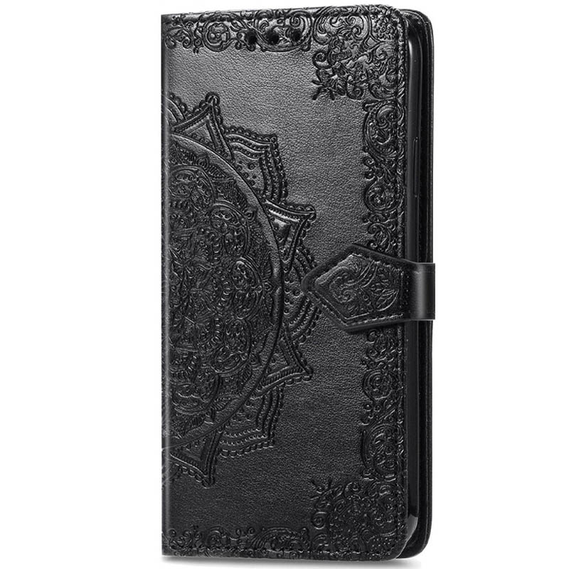 Кожаный чехол (книжка) Art Case с визитницей для Oppo A54 4G (Черный)