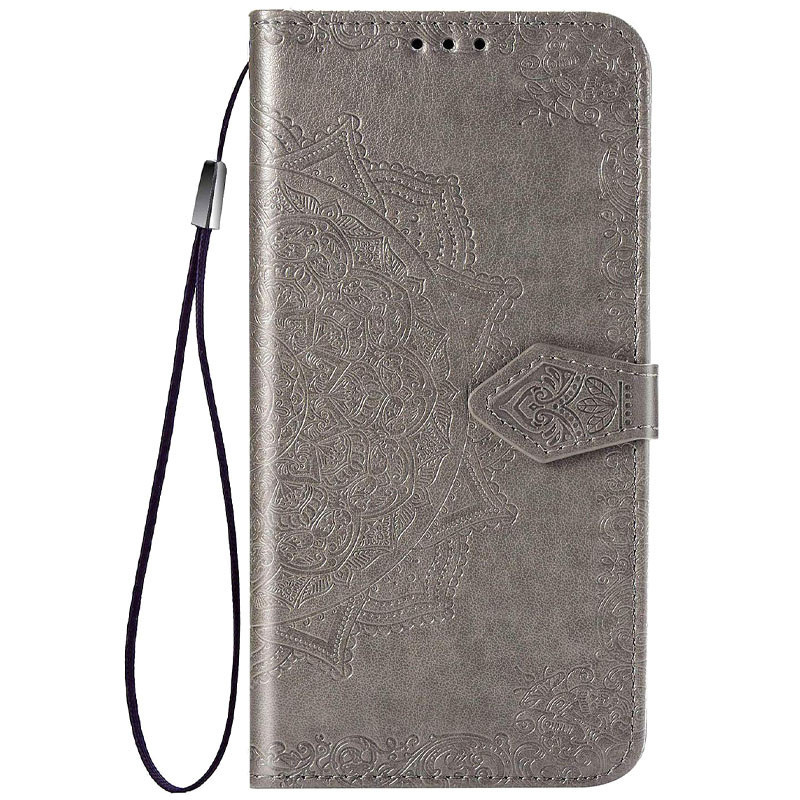 Кожаный чехол (книжка) Art Case с визитницей для Samsung Galaxy A22 4G / M32 (Серый)