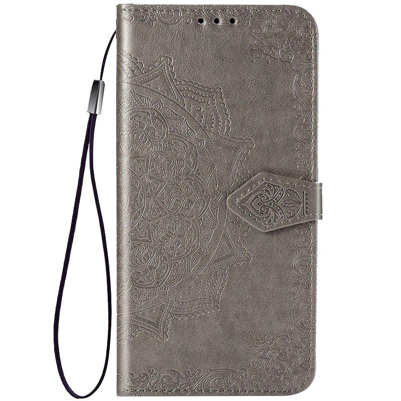 Кожаный чехол (книжка) Art Case с визитницей для Samsung Galaxy S20 FE (Серый)
