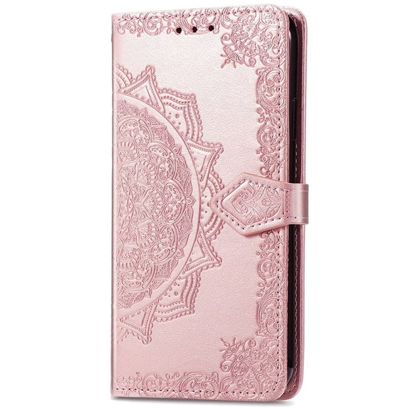 Кожаный чехол (книжка) Art Case с визитницей для Xiaomi Redmi 10A (Розовый)