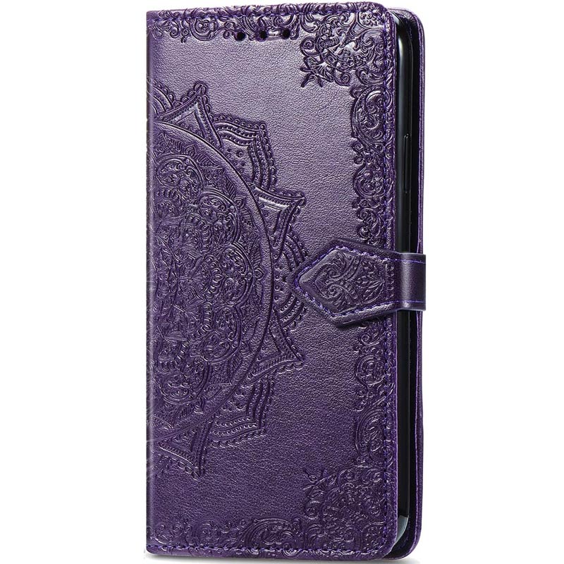 Кожаный чехол-книжка Art Case с визитницей для Xiaomi Redmi 13 4G / Poco M6 4G (Фиолетовый)