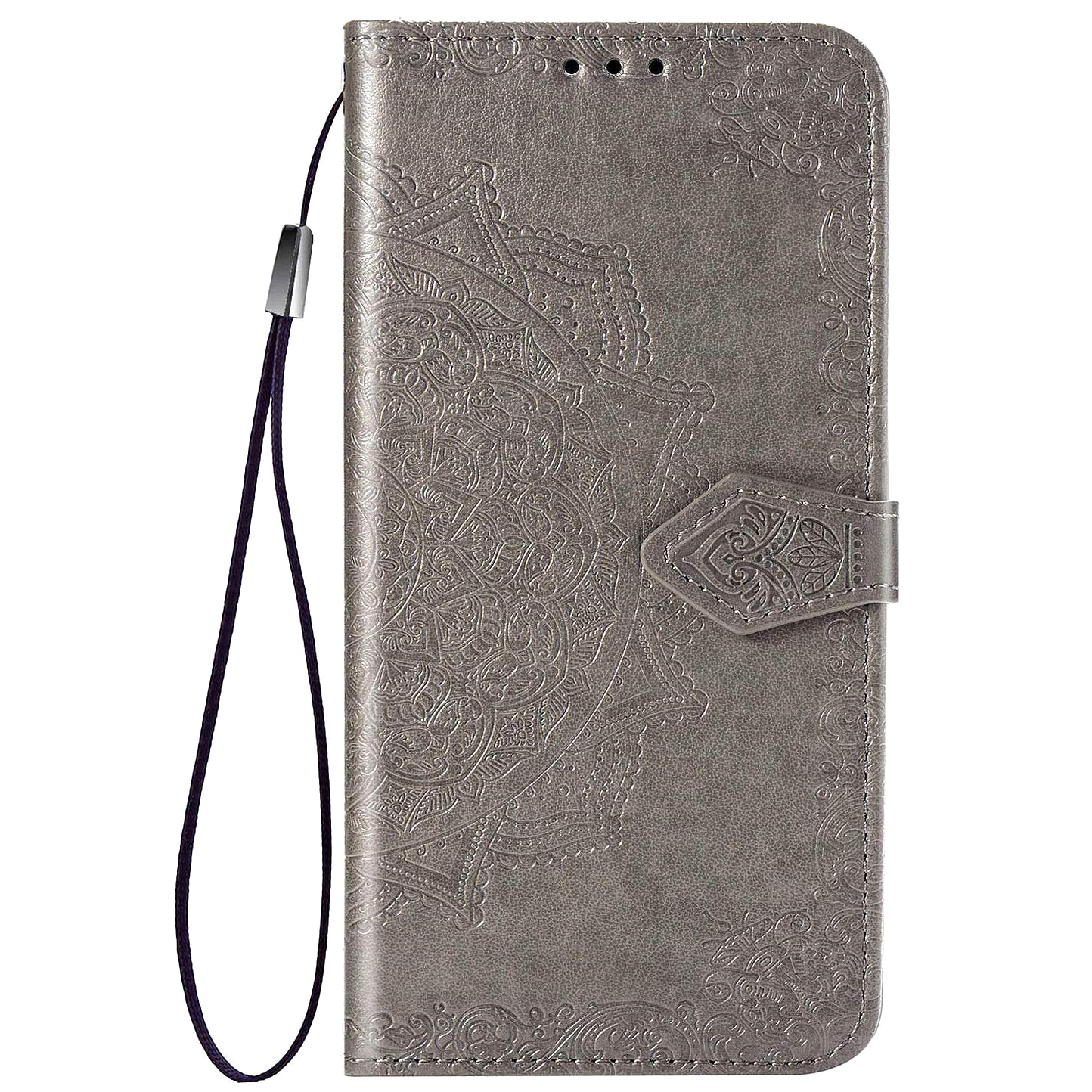 Кожаный чехол (книжка) Art Case с визитницей для Xiaomi Redmi A1 / A2 (Серый)