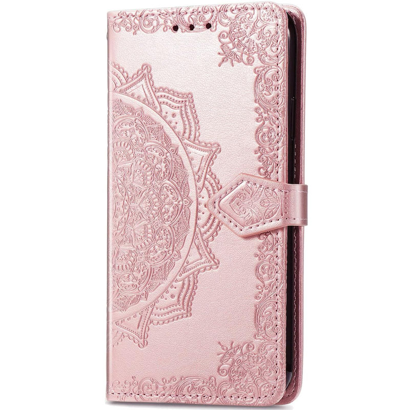 Кожаный чехол (книжка) Art Case с визитницей для Xiaomi Redmi Note 13 Pro+ (Розовый)