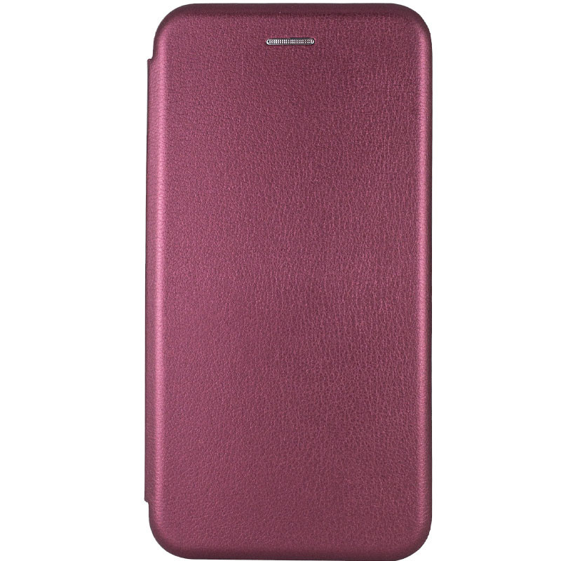Кожаный чехол (книжка) Classy для Samsung Galaxy A03s (Бордовый)