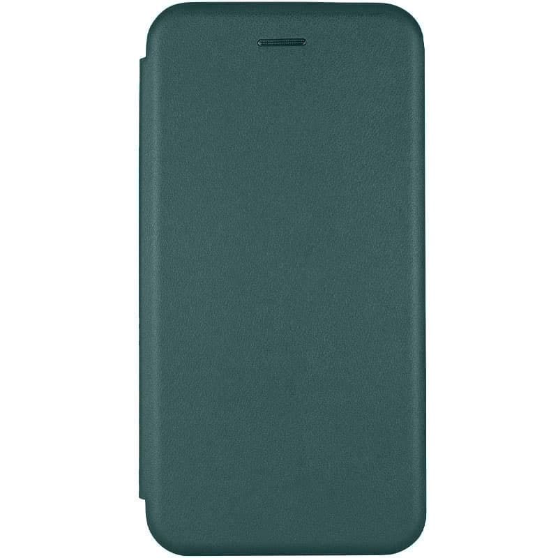 Кожаный чехол (книжка) Classy для Samsung Galaxy A04s (Темно-зеленый)