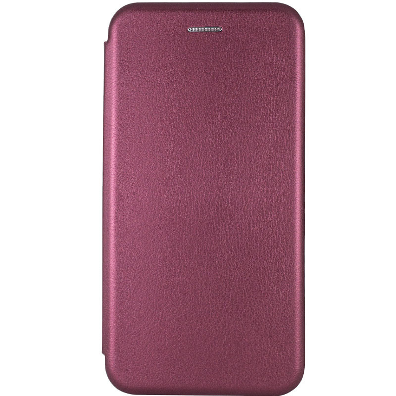 Кожаный чехол-книжка Classy для Xiaomi Redmi 13 4G / Poco M6 4G (Бордовый)