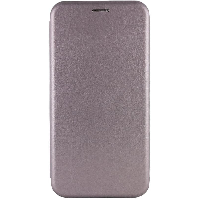 Кожаный чехол-книжка Classy для Xiaomi Redmi 10X (Серый)