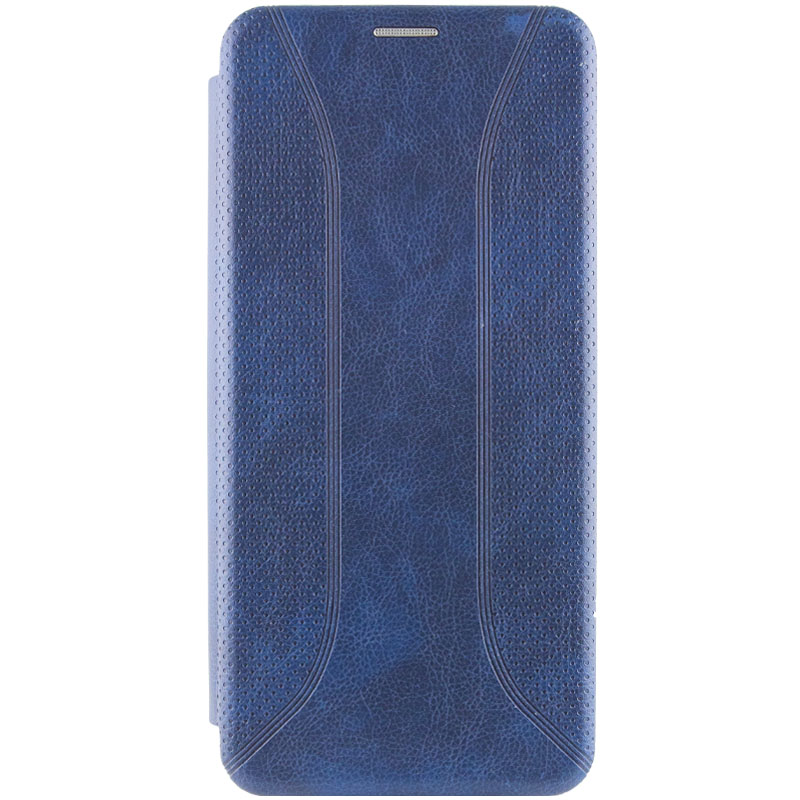 Кожаный чехол (книжка) Classy Dots для Samsung Galaxy A24 4G (Синий)
