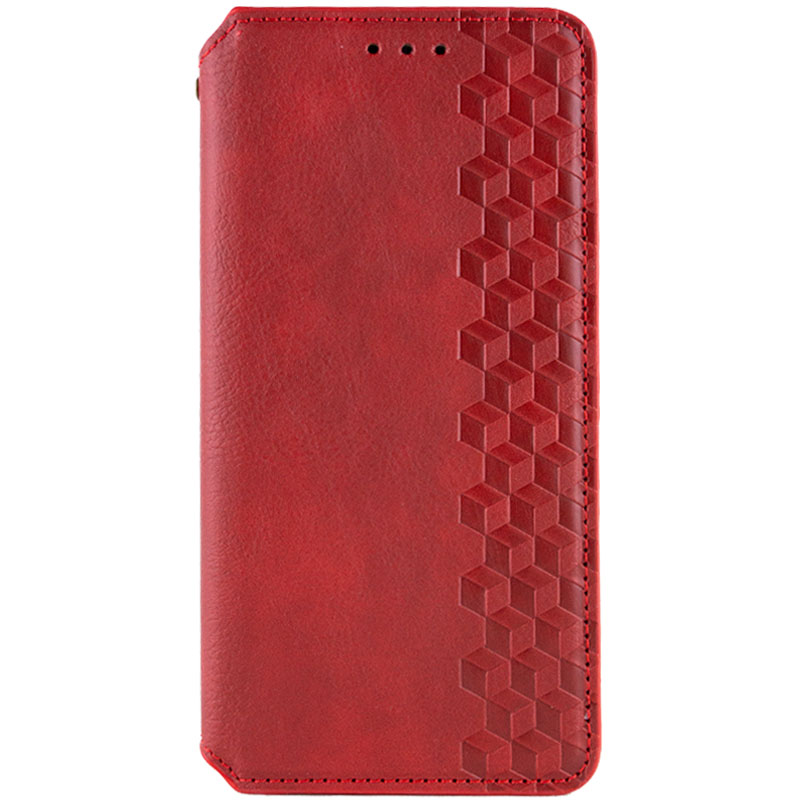 Кожаный чехол книжка GETMAN Cubic (PU) для Realme 11 4G (Красный)