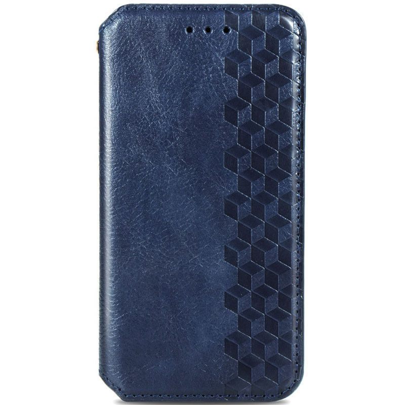 Кожаный чехол книжка GETMAN Cubic (PU) для Samsung Galaxy A04 (Синий)