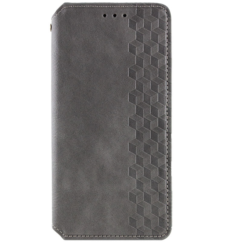 Кожаный чехол книжка GETMAN Cubic (PU) для Samsung Galaxy A05s (Серый)