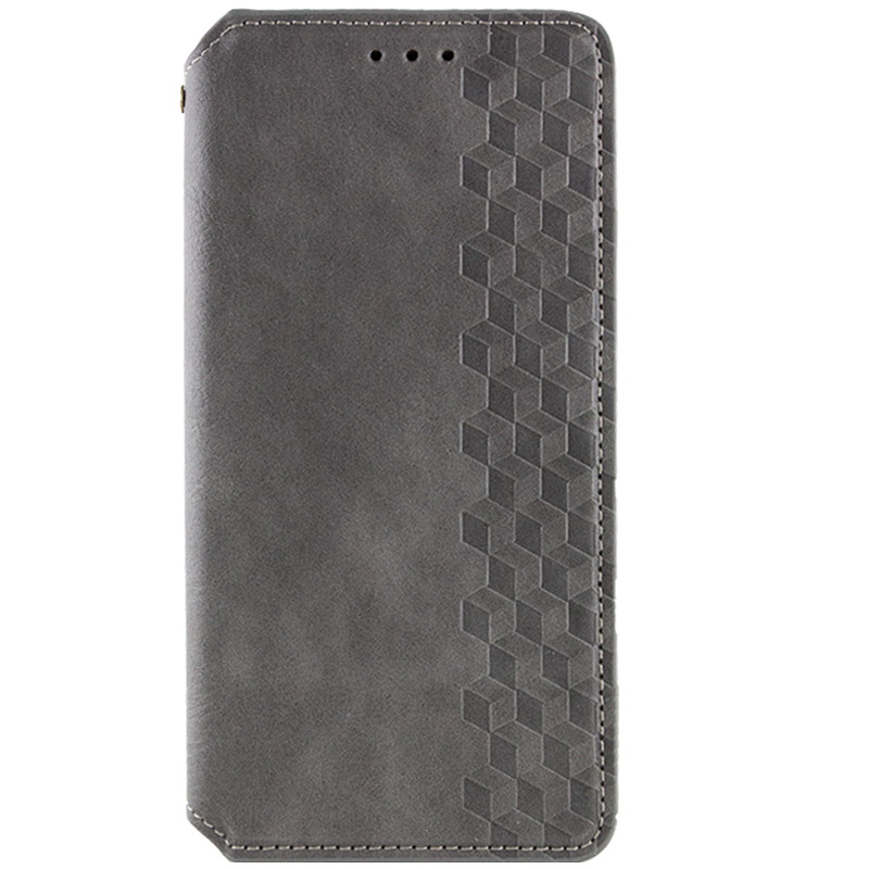 Кожаный чехол книжка GETMAN Cubic (PU) для Samsung Galaxy A14 4G/5G (Серый)