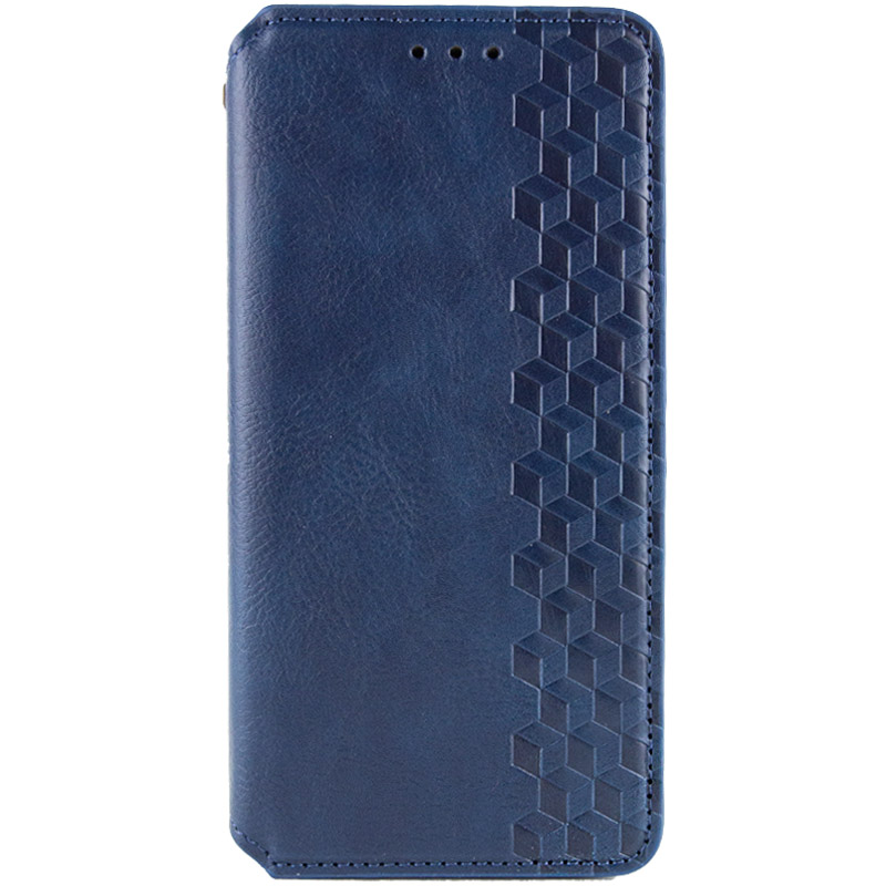 Кожаный чехол книжка GETMAN Cubic (PU) для Samsung Galaxy A25 5G (Синий)