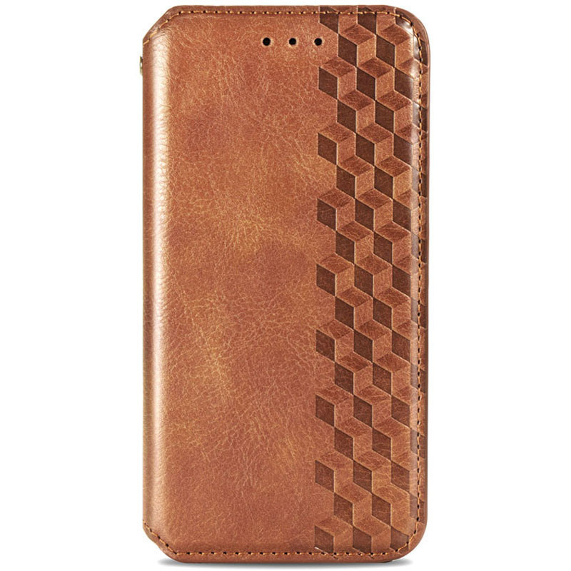 Кожаный чехол книжка GETMAN Cubic (PU) для Samsung Galaxy A52 4G / A52 5G / A52s (Коричневый)