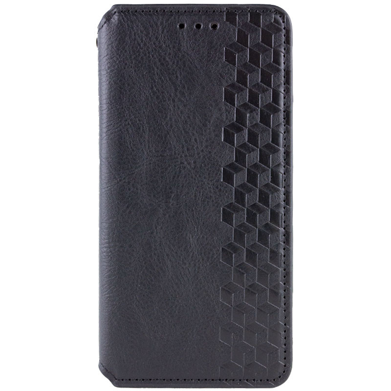 Кожаный чехол книжка GETMAN Cubic (PU) для Samsung Galaxy S23 FE (Черный)
