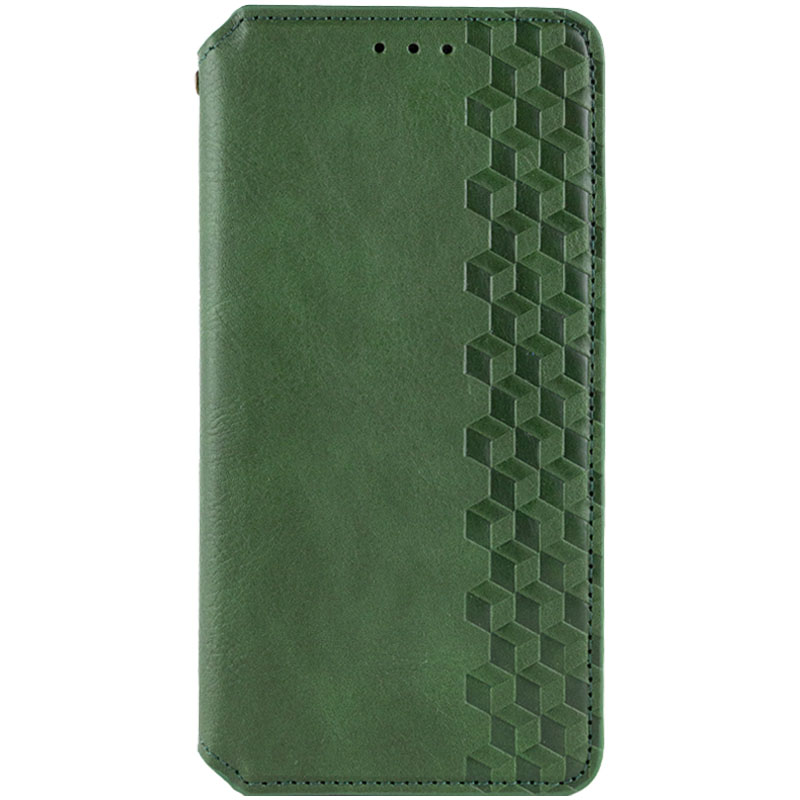 Кожаный чехол книжка GETMAN Cubic (PU) для TECNO Spark 5 Pro (Зеленый)