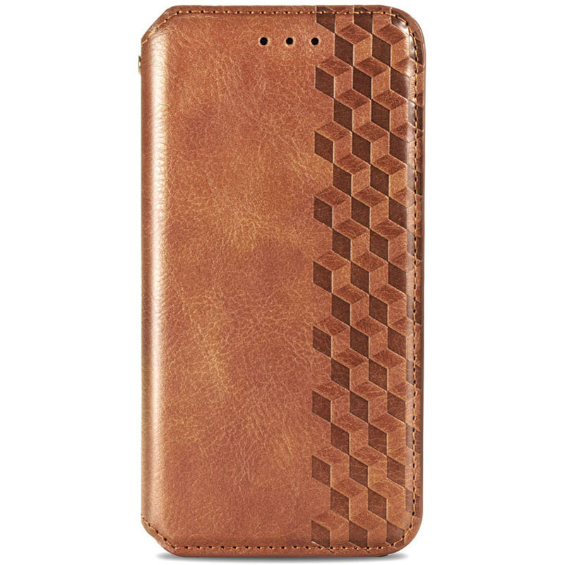 Кожаный чехол книжка GETMAN Cubic (PU) для Xiaomi 12T / 12T Pro (Коричневый)