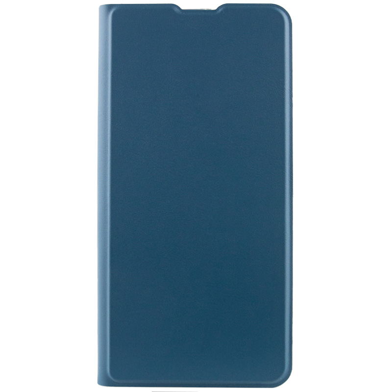 Кожаный чехол книжка GETMAN Elegant (PU) для Motorola Moto E40 (Синий)