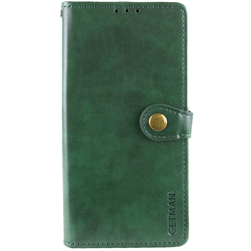 Шкіряний чохол-книжка GETMAN Gallant (PU) для Xiaomi Redmi Note 14 Pro 5G (Зелений)