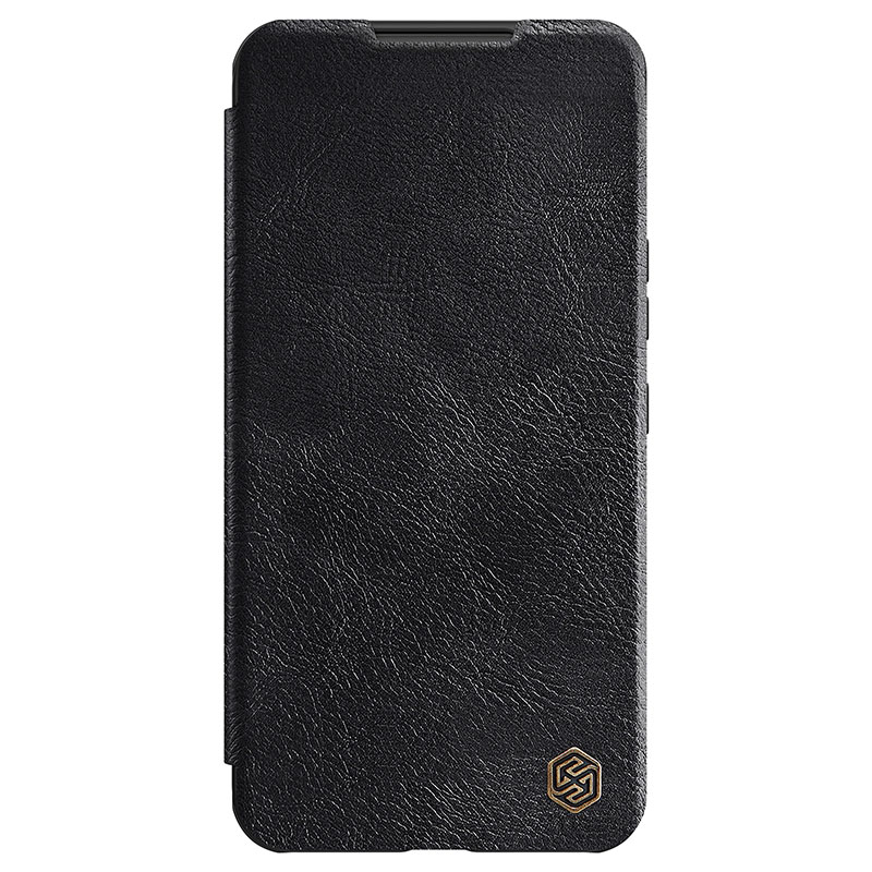 Кожаный чехол (книжка) Nillkin Qin Pro Camshield для Samsung Galaxy S22+ (Черный)