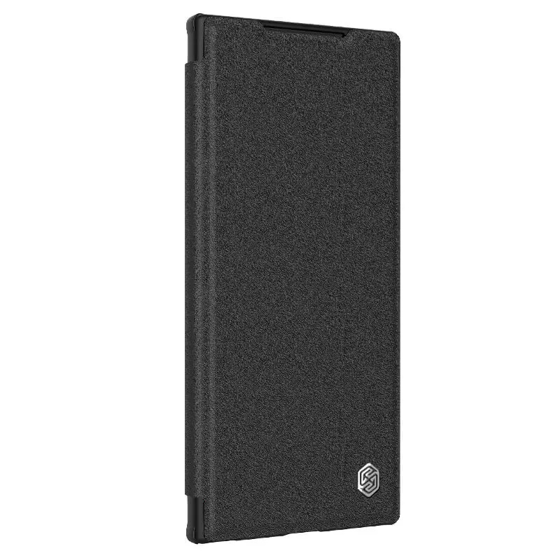 Кожаный чехол (книжка) Nillkin Qin Prop для Samsung Galaxy S24 Ultra (Black)