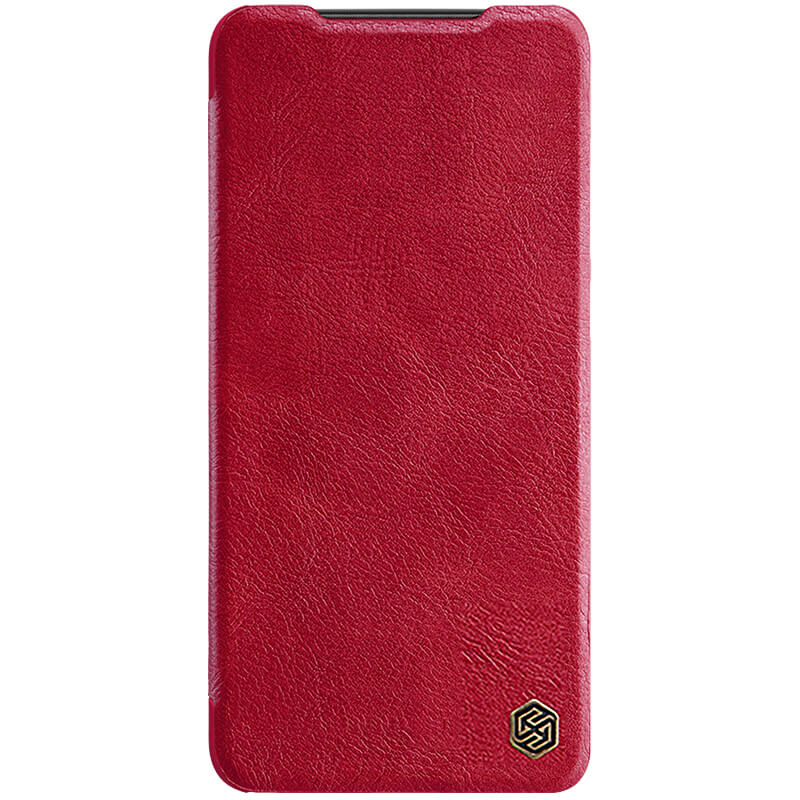 Кожаный чехол (книжка) Nillkin Qin Series для Xiaomi Redmi Note 11 (Global) (Красный)