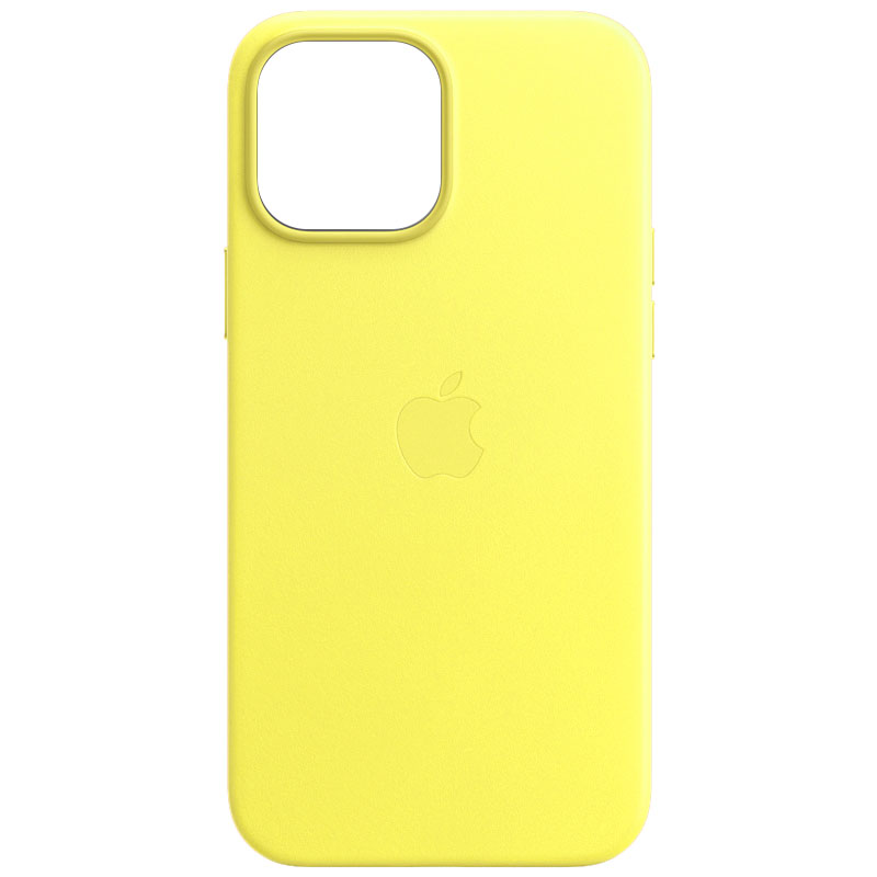 Кожаный чехол Leather Case (AA) для Apple iPhone 11 Pro Max (6.5") (Yellow)