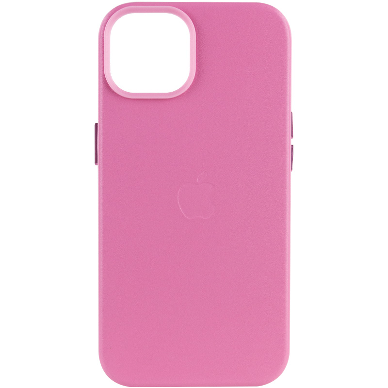 Кожаный чехол Leather Case (AA Plus) with MagSafe для Apple iPhone 12 Pro / 12 (6.1") (Pollen)