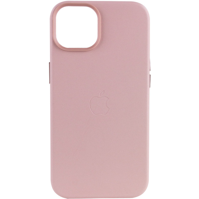 Шкіряний чохол Leather Case (AA Plus) with MagSafe для Apple iPhone 13 (6.1") (Sand Pink)