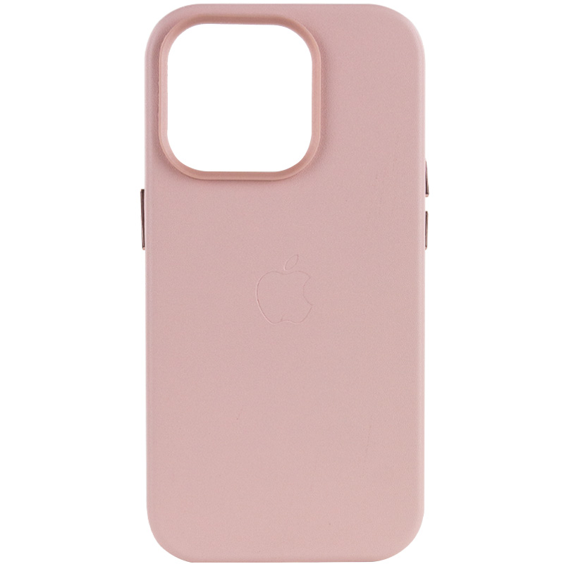 Кожаный чехол Leather Case (AA Plus) with MagSafe для Apple iPhone 13 Pro (6.1") (Sand Pink)
