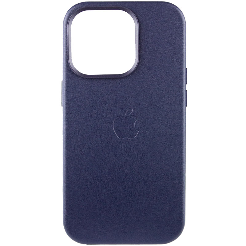 Кожаный чехол Leather Case (AA Plus) with MagSafe для Apple iPhone 13 Pro (6.1") (Violet)
