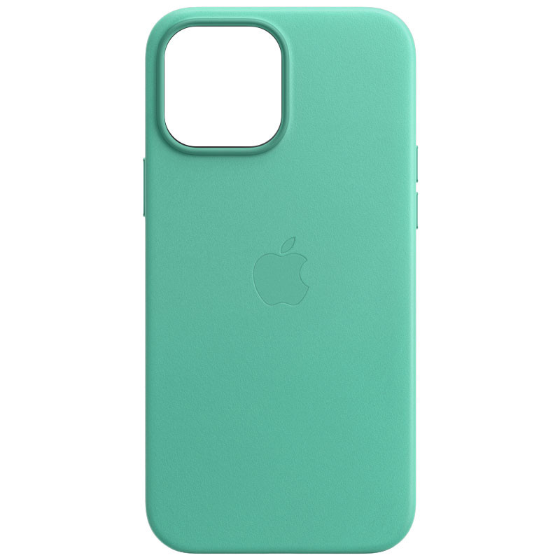 Кожаный чехол Leather Case (AA) with MagSafe для Apple iPhone 13 Pro (6.1") (Ice)