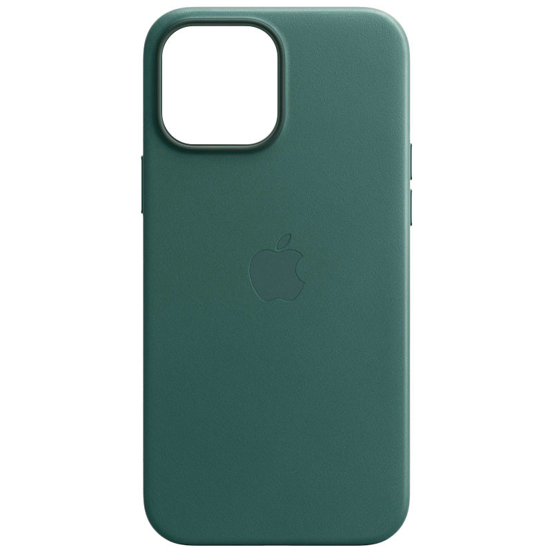 Шкіряний чохол Leather Case (AA) with MagSafe для Apple iPhone 14 Pro (6.1") (Pine green)