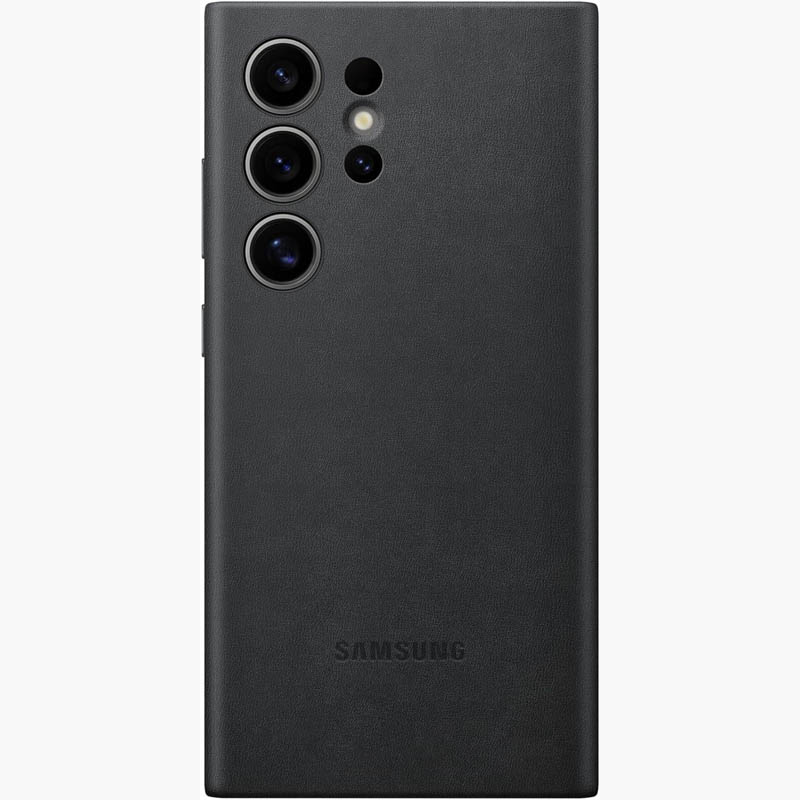 Шкіряний чохол Leather Case (AAA) для Samsung Galaxy S24 Ultra (Black)