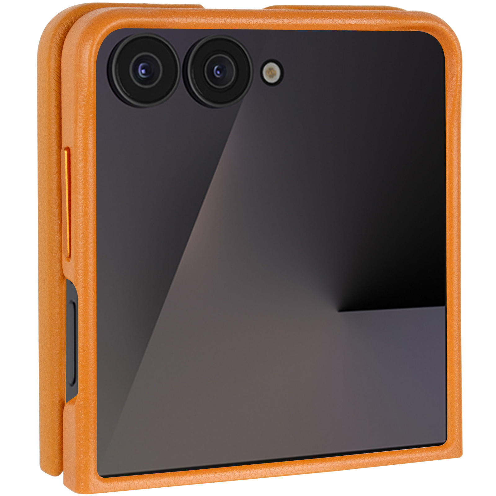 Кожаный чехол Leather Case (AAA) для Samsung Galaxy Z Flip5 (Brown)