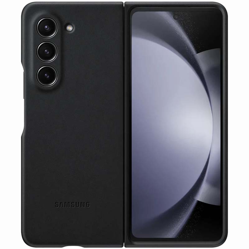 Кожаный чехол Leather Case (AAA) для Samsung Galaxy Z Fold5 (Black)