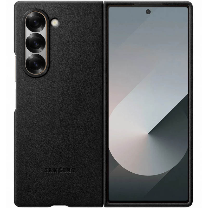 Шкіряний чохол Leather Case (AAA) для Samsung Galaxy Z Fold6 (Black)