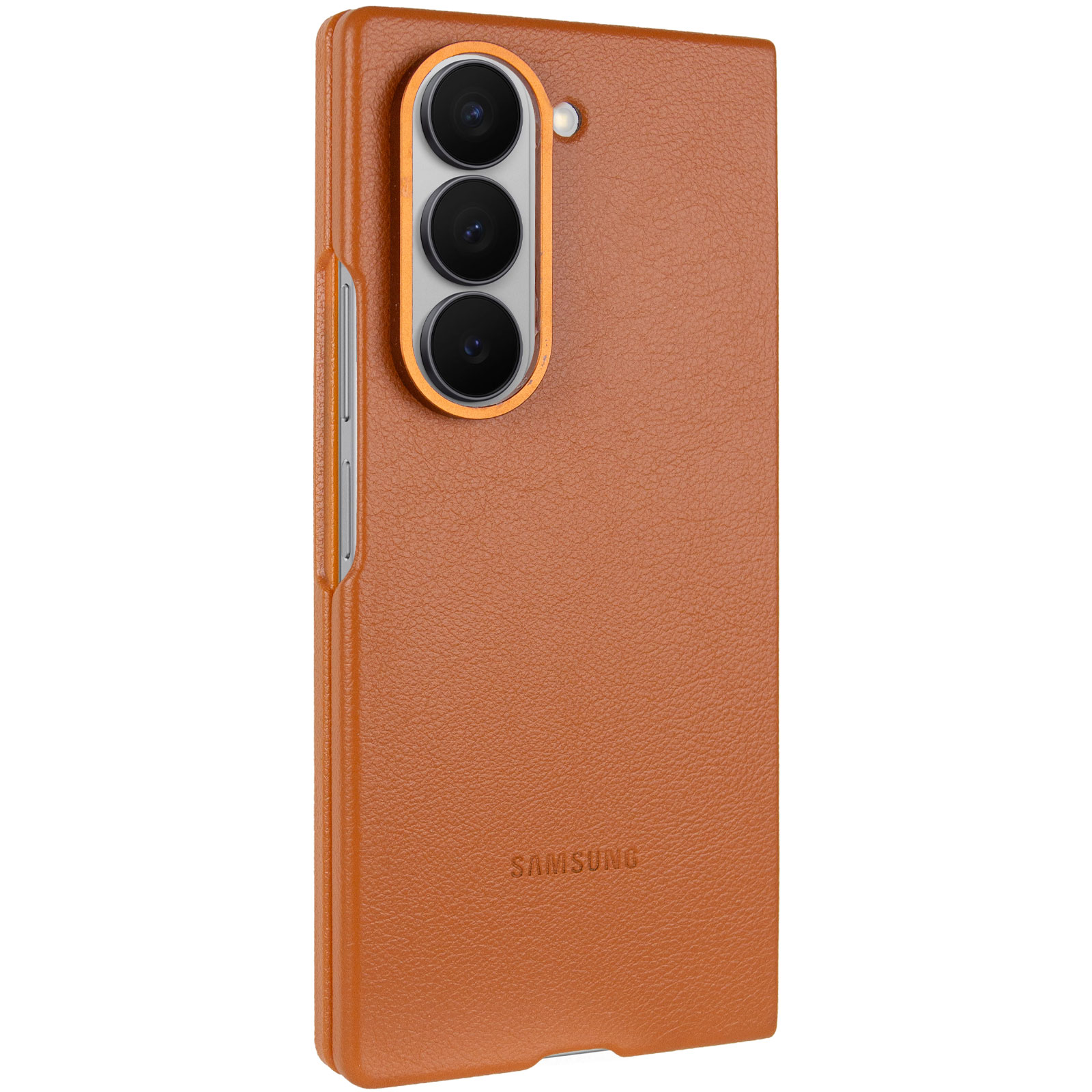 Шкіряний чохол Leather Case (AAA) для Samsung Galaxy Z Fold6 (Tan)