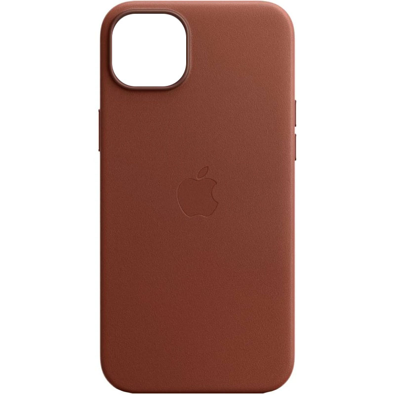 Шкіряний чохол Leather Case (AAA) with MagSafe and Animation для Apple iPhone 12 Pro Max (Saddle Brown)